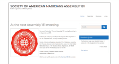 Desktop Screenshot of magicsam181.com